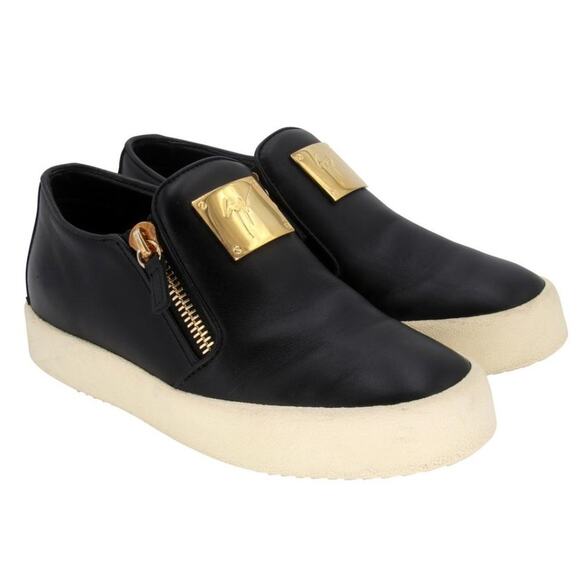 Giuseppe Zanotti Zip Slip-on 38 Leather Sneakers GZ-0208N-0016 - Picture 5 of 9